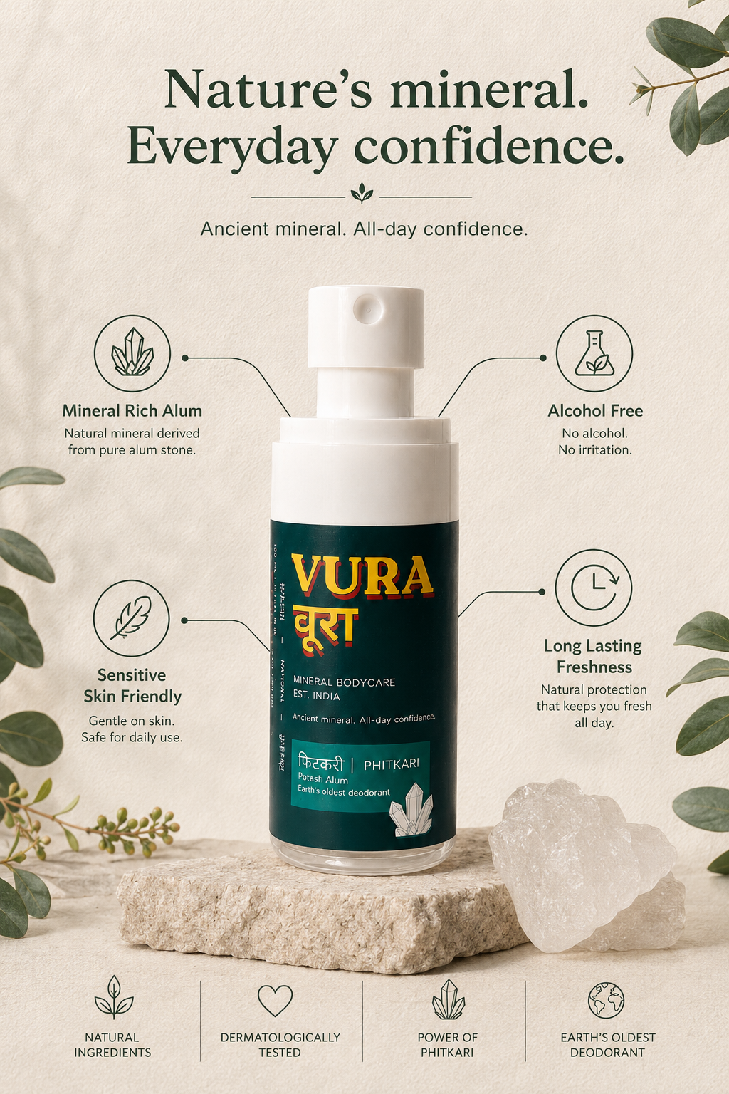 Vura | Mineral Underarm Spray